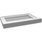 Ekena Millwork Vertical Surface Mount PVC Gable Vent w/ 2"W x 2"H , Brickmould Sill Frame, 18"W x 12"H GVPVE18X1203SN - alternate 4